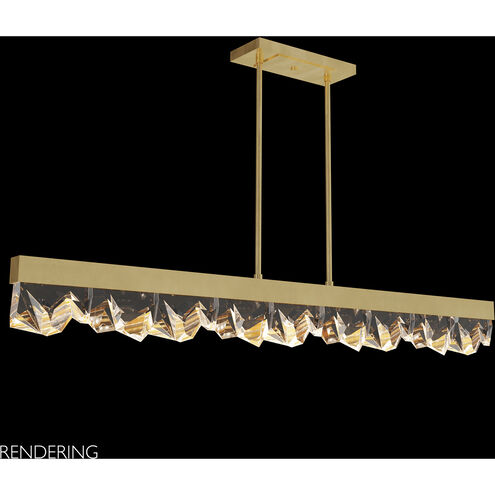 Strata 3 Light 54.5 inch Gold Pendant Ceiling Light