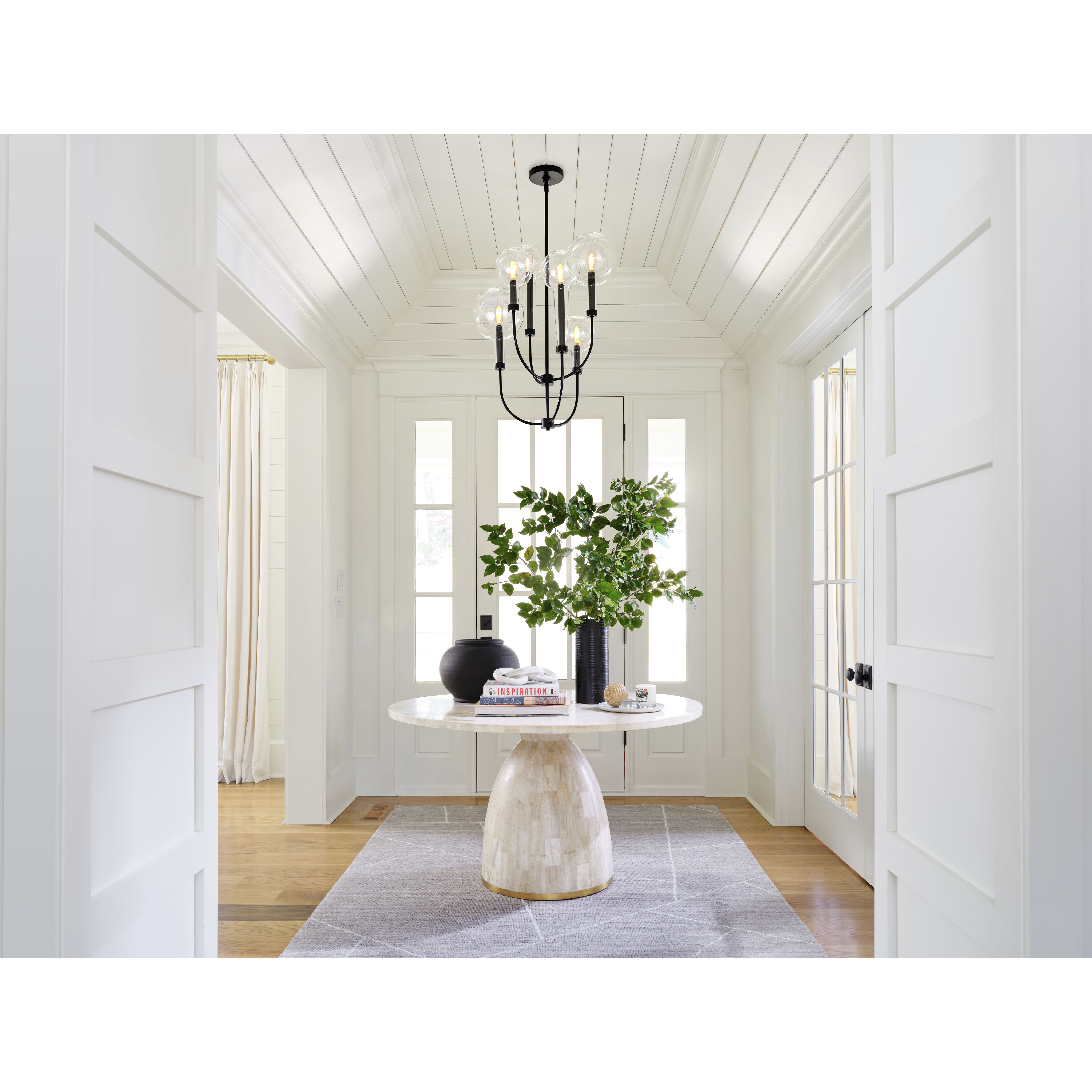 Alchemy 20 inch Black Indoor Foyer Light Ceiling Light