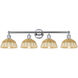 Edison Bristol Natural II 4 Light 35 inch Polished Chrome Bath Vanity Light Wall Light