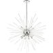 Utopia 16 Light 50 inch Polished Chrome Foyer Pendant Chandelier Ceiling Light