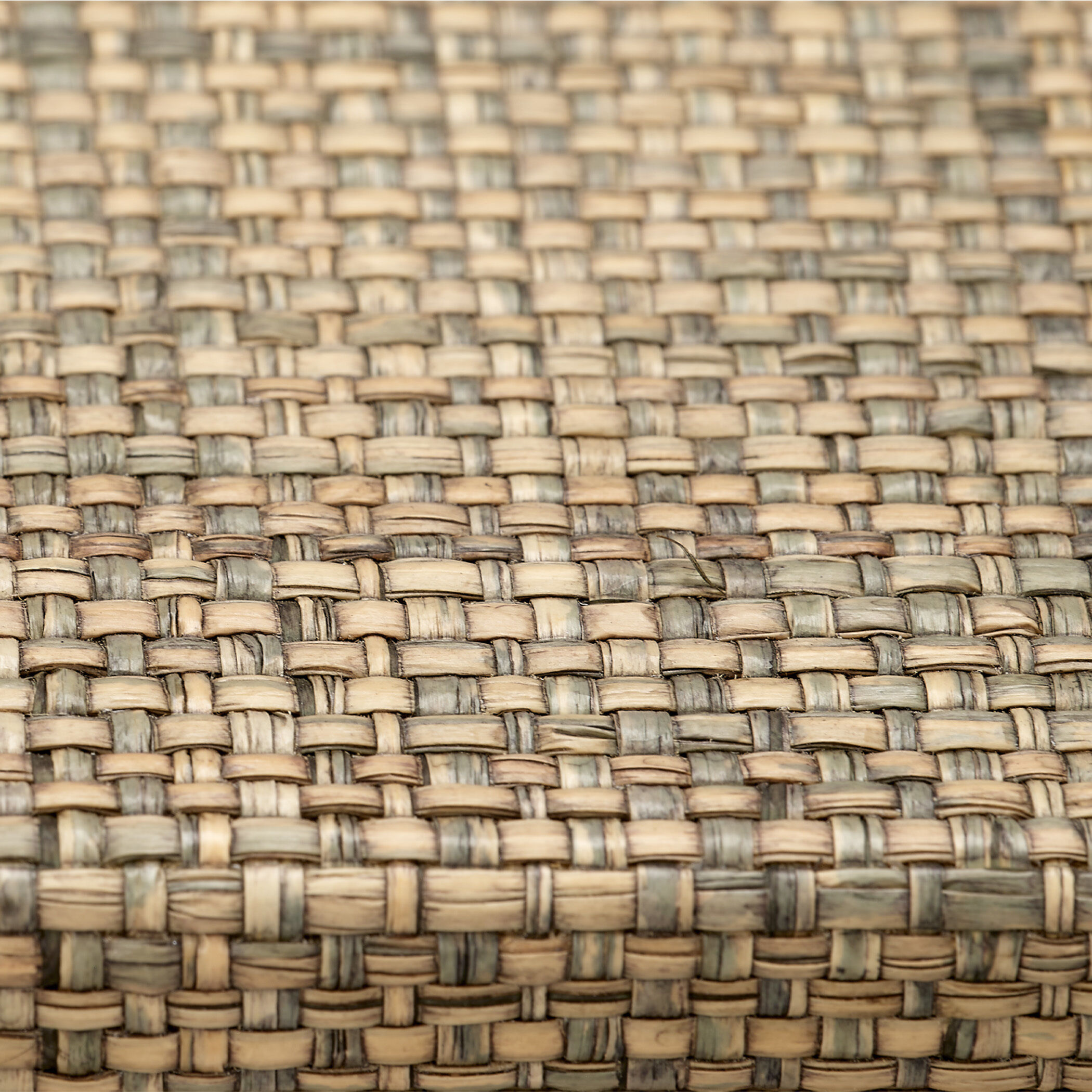 Paradise Grey Steel Raffia and Ivory Bone Bone Tray