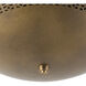 Overland 3 Light 18.13 inch Vintage Brass Flush Mount Ceiling Light