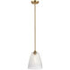 Windsor 1 Light 10 inch Painted Natural Brass Pendant Ceiling Light