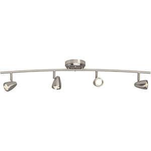 Talida 4 Light 120 Brushed Nickel Track Light Ceiling Light in Curved