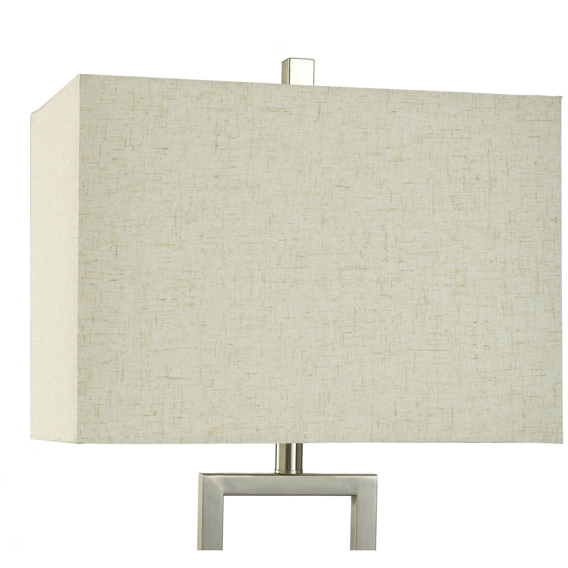 Cameron 35.25 inch 100 watt Brushed Nickel and Black Table Lamp Portable Light