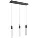 Original Glacier Avenue LED 7 inch Black Multi Port Pendant Ceiling Light in Bubbled