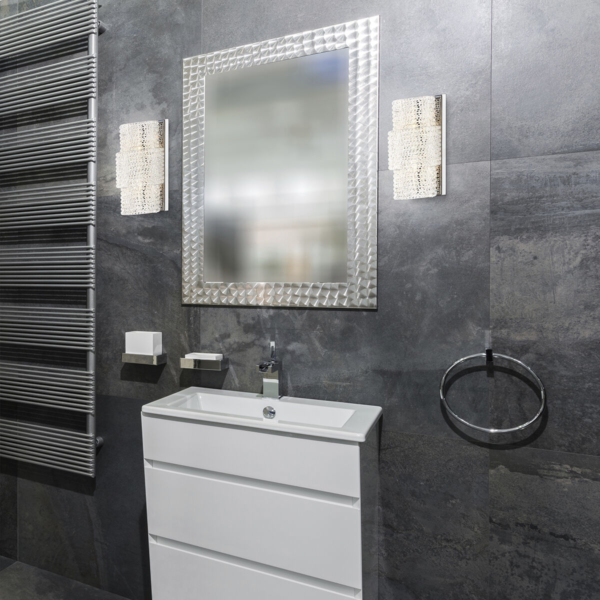 Sposa 8 Light 50 inch Chrome Wall Sconce Wall Light