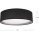 Dalton LED 20 inch White Organza Flush Mount Ceiling Light in Organza Shade