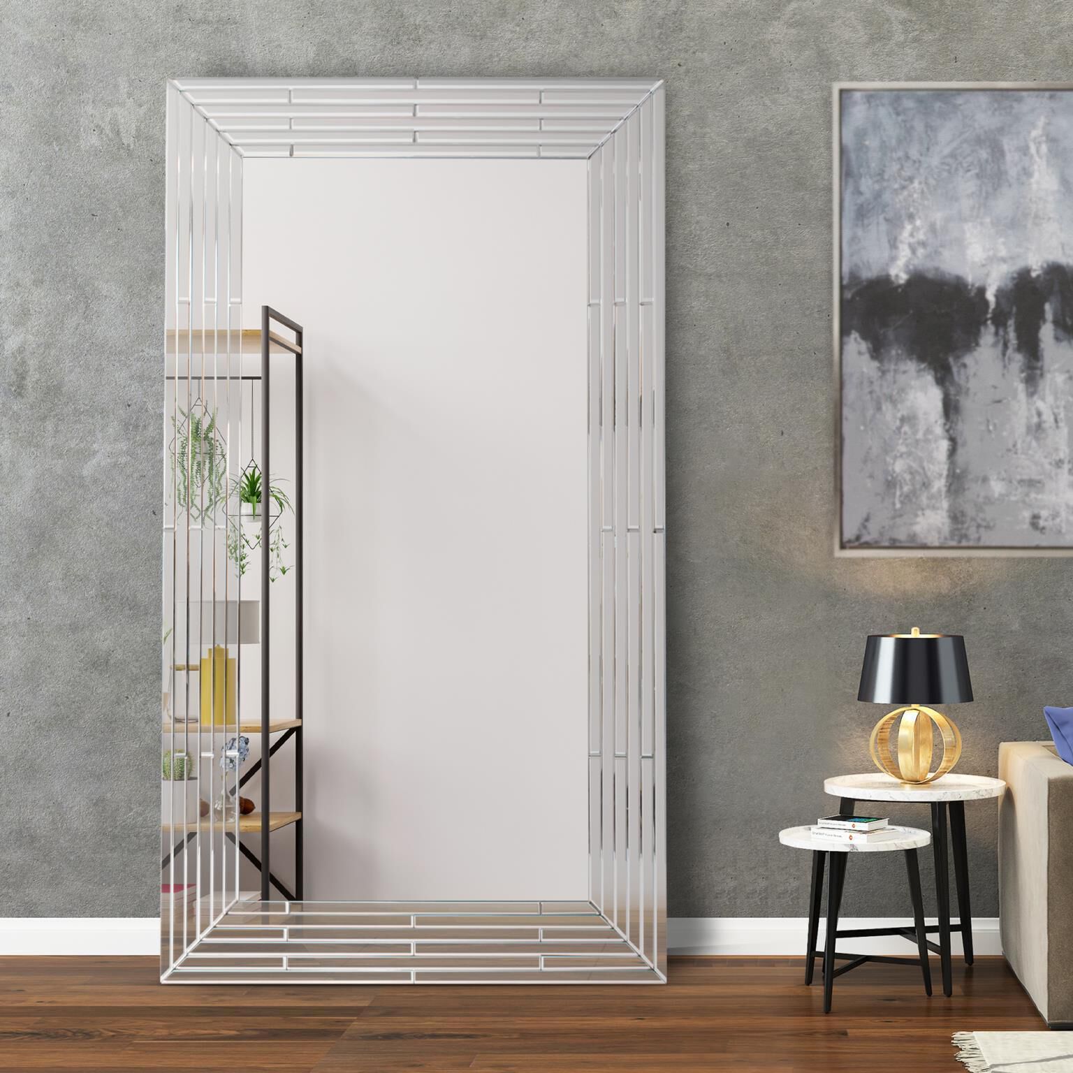 Lenox 82.5 X 47 inch Champagne Wall Mirror