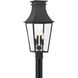 Gloucester 4 Light 26 inch Sand Coal Outdoor Post Mount, The Great Outdoors