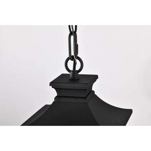 Jasper 8 inch Matte Black Outdoor Hanging Lantern