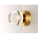 Swank LED 4.75 inch Natural Aged Brass Wall Sconce Wall Light