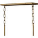 Revel LED 41.5 inch Burnished Gold Chandelier Ceiling Light, Linear & Oval