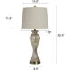 Signature 32 inch 150 watt Glimmer Bronze Table Lamp Portable Light