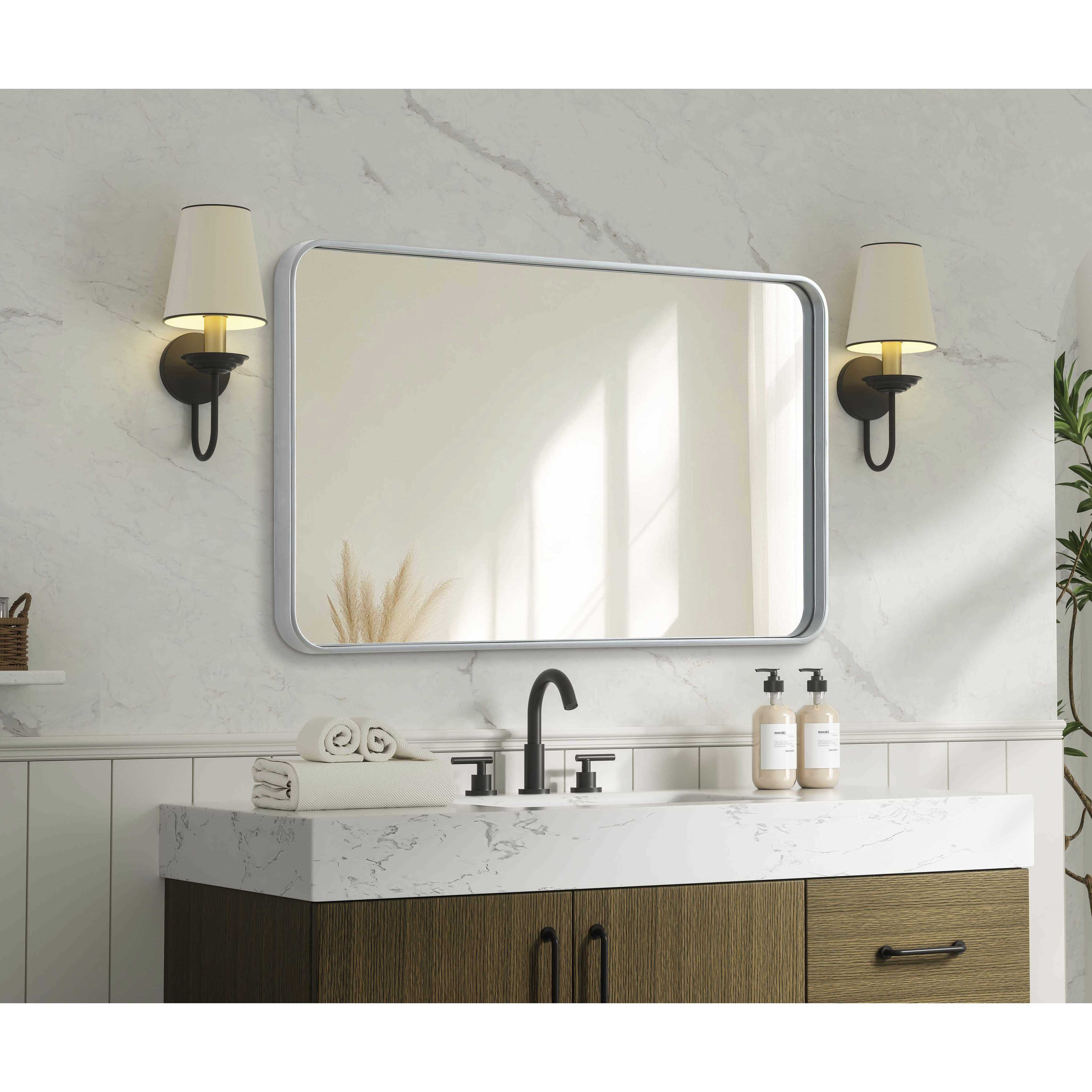 Remy 40 X 24 inch Silver Mirror