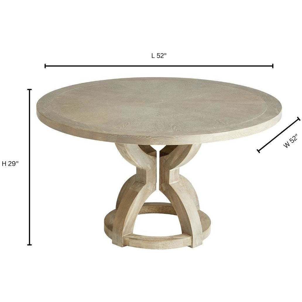 52 inch round on sale pedestal dining table