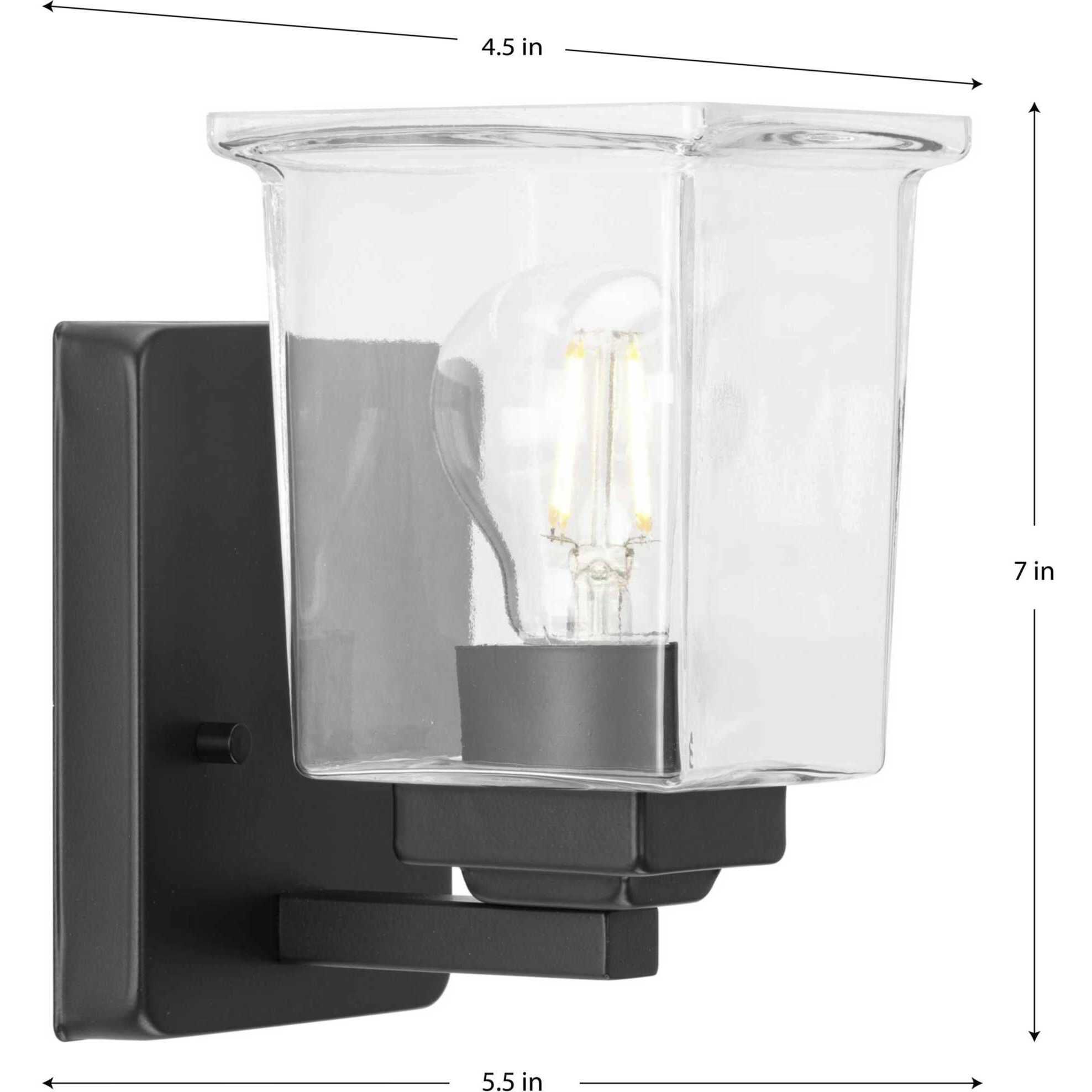 Gilmour 1 Light 6 inch Matte Black Bath Vanity Wall Light