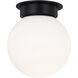 Kelly by Kelly Wearstler Nodes 1 Light 24 inch Midnight Black Flush Mount Ceiling Light