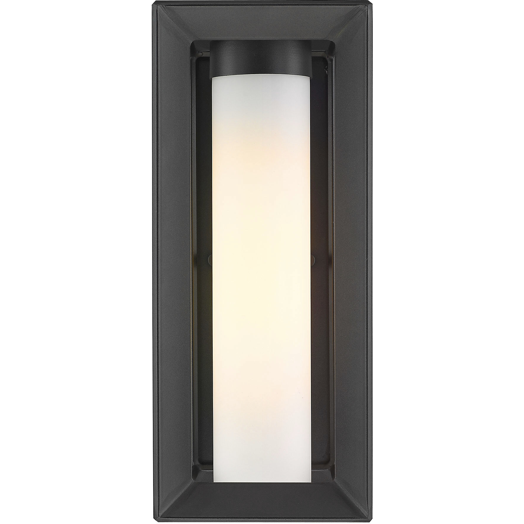 Smyth 1 Light 14 inch Natural Black Outdoor Wall in Opal Glass