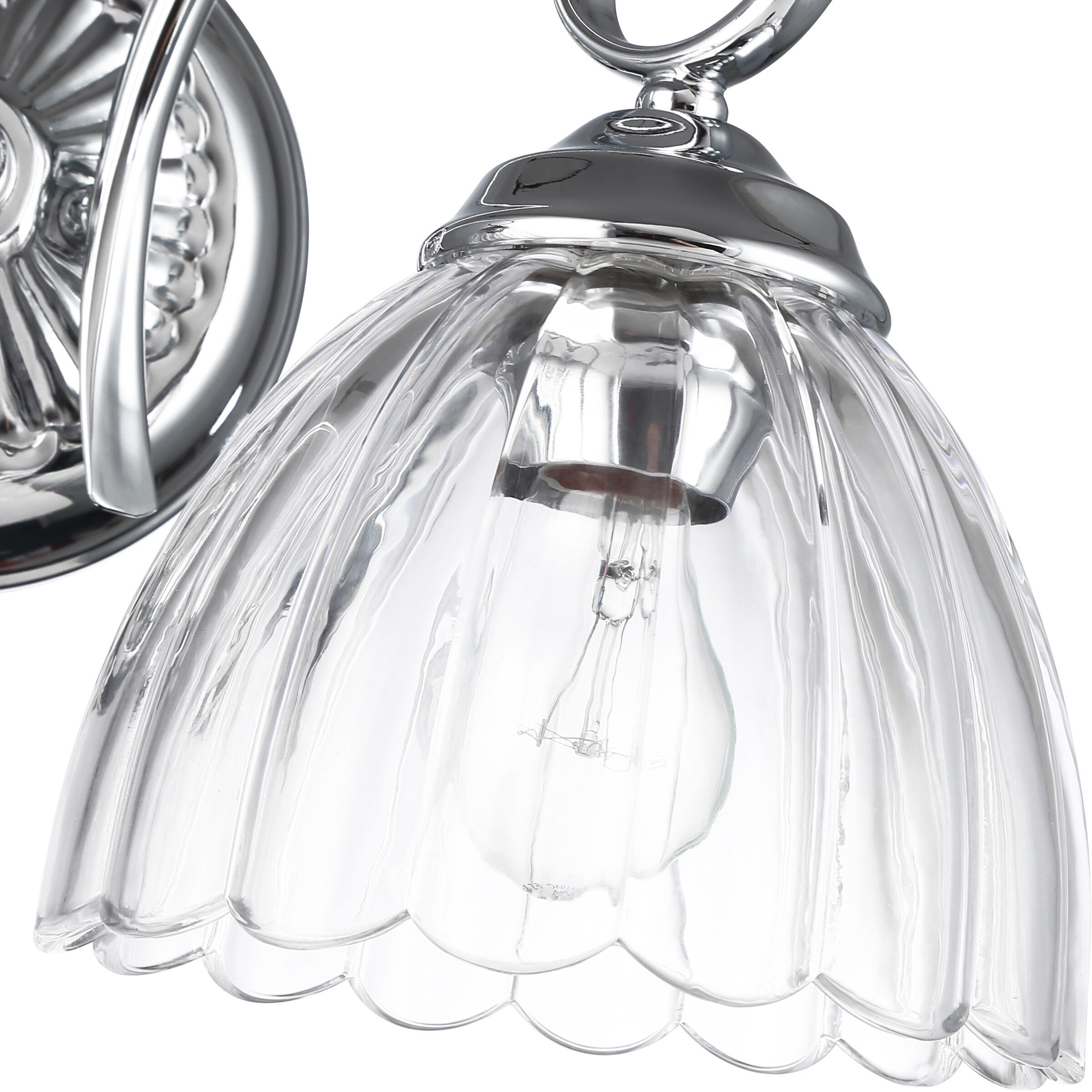 Audra Vanity Wall Light in Chrome