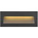 Taper 12v 2.50 watt Satin Black Landscape Step Light, Horizontal