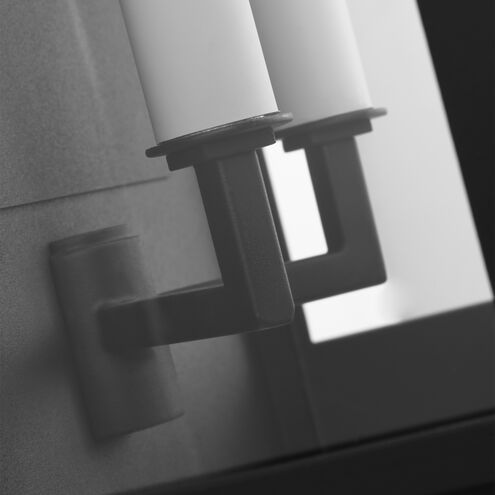 C&M by Chapman & Myers Cupertino 2 Light 19.13 inch Textured Black Outdoor Wall Lantern