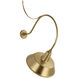 Thomas O'Brien Academy Barn Light LED 39.5 inch Hand-Rubbed Antique Brass Anchored Larrabee Barn Light in 16" Hand-Rubbed Antique Brass Bowers Shade