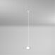 Petto 1 Light 6 inch Steel and White Pendant Ceiling Light