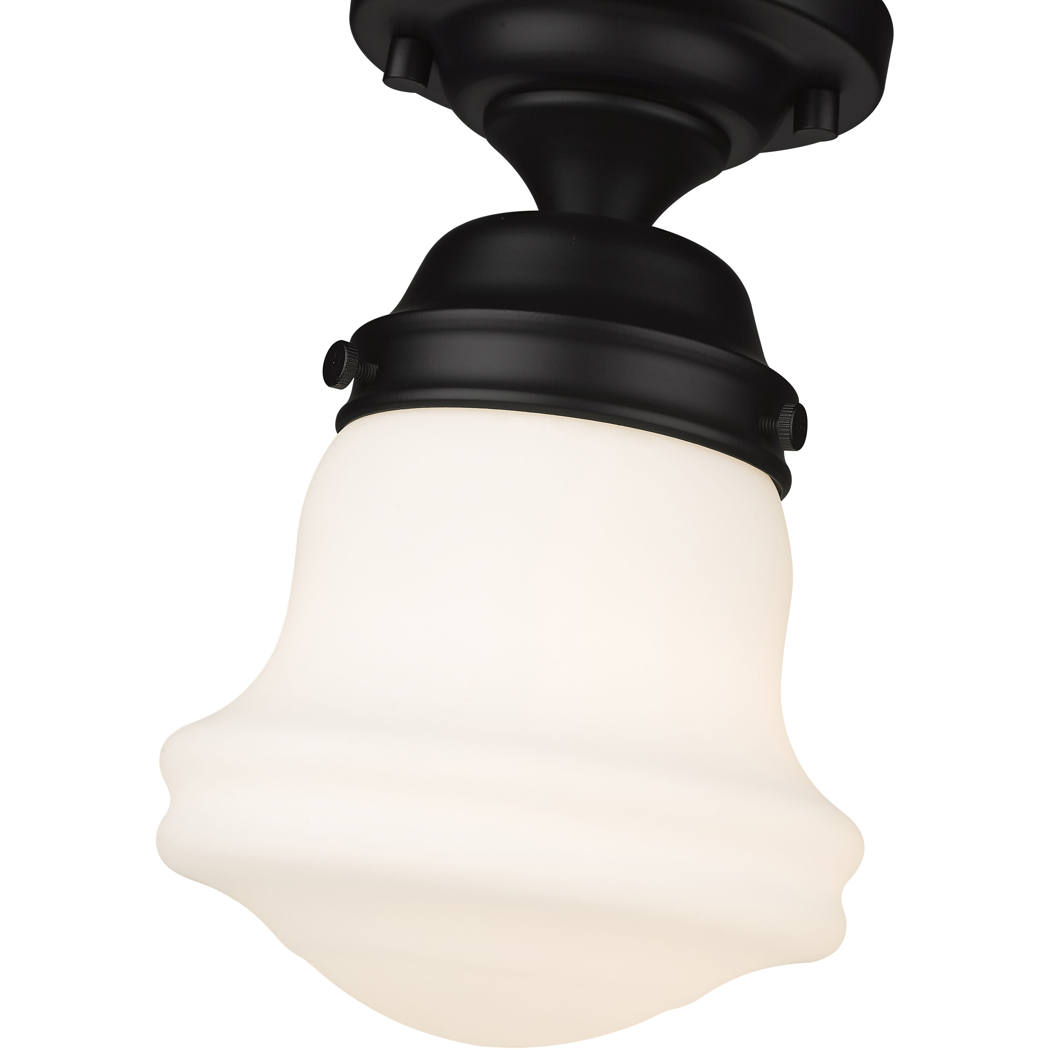 Vaughn 1 Light 6 inch Matte Black Flush Mount Ceiling Light