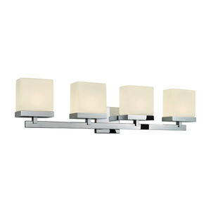 Cubist 4 Light 33 inch Polished Chrome Bath Light Wall Light in 32.5 in.