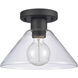Vivica 1 Light 10 inch Matte Black Flush Mount Ceiling Light