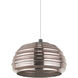 Haze LED 12.5 inch Black Pendant Ceiling Light in Espresso Copper