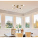 Xavier 4 Light 26 inch Brass Flush Mount Ceiling Light