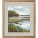 Waterside Collection Raked Silver Framed Art