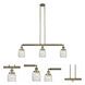 Franklin Restoration Colton LED 38 inch Antique Brass Island Light Ceiling Light, Franklin Restoration