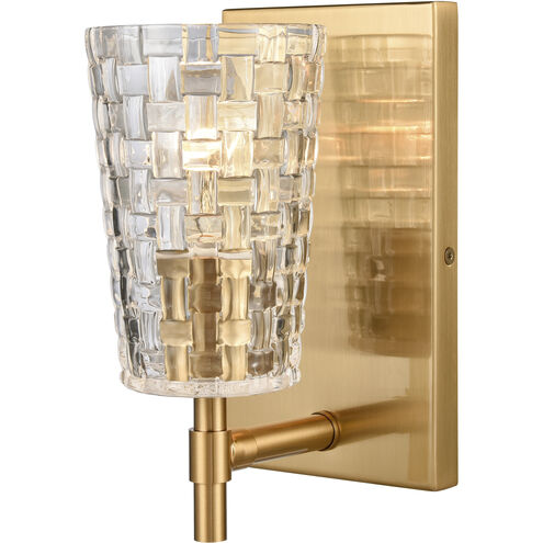 Lightweave 1 Light 6 inch Satin Brass Vanity Light Wall Light