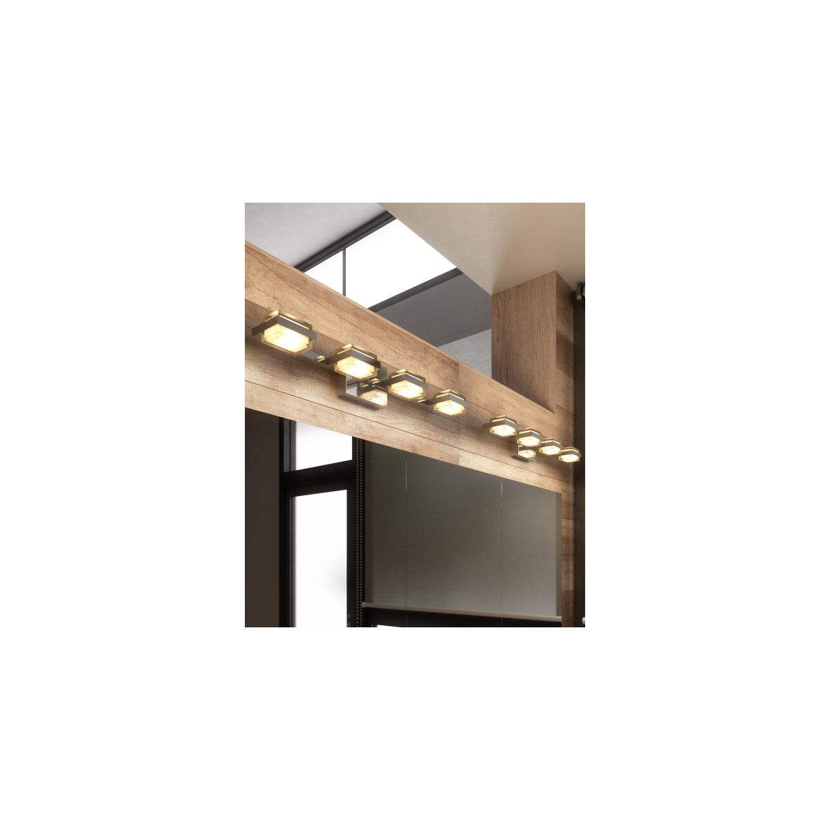 Sean Lavin Kamden LED 31.4 inch Satin Nickel Bath Light Wall Light in LED 90 CRI 3000K, Integrated LED