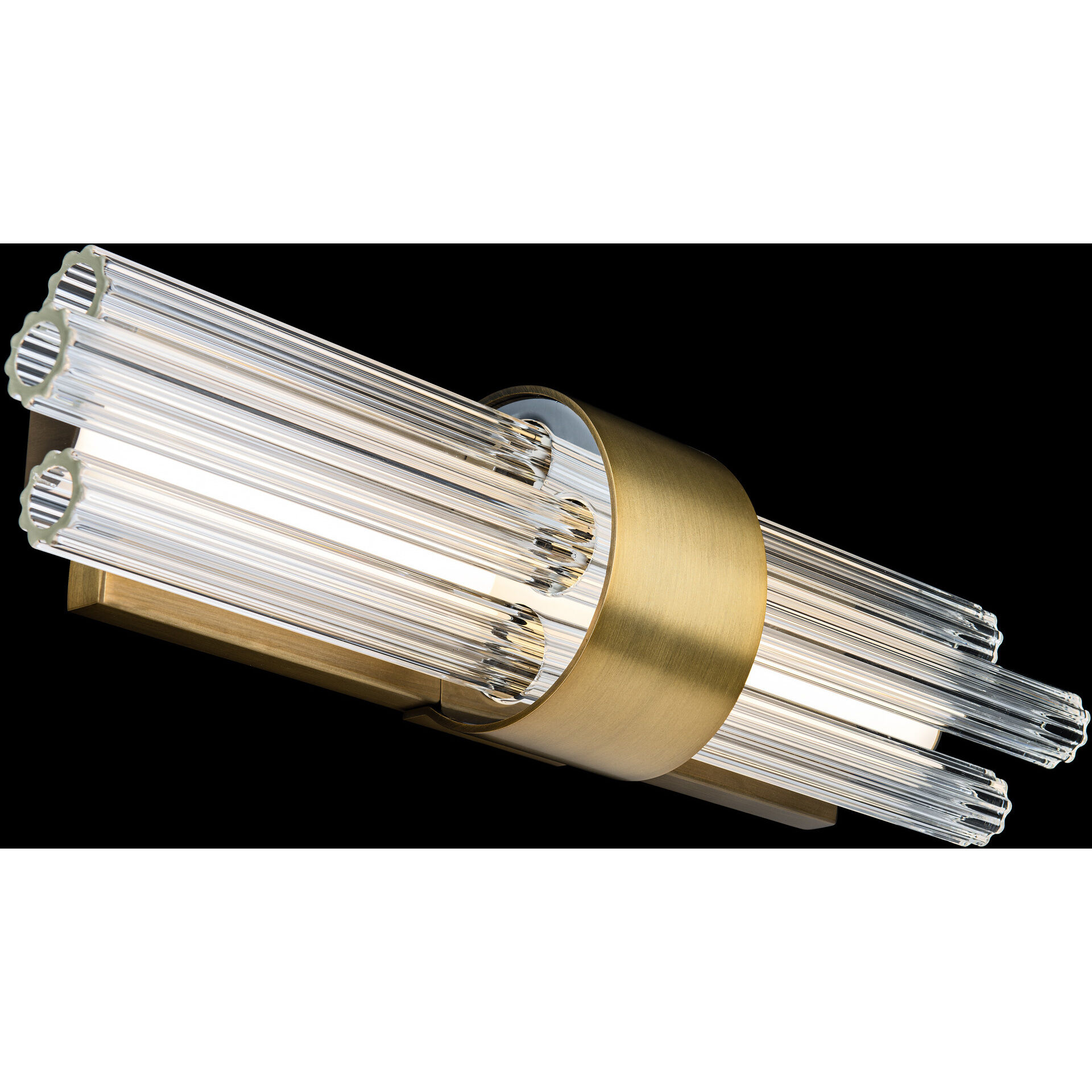 Luzerne LED 18 inch Aged Brass Bath Vanity & Wall Light in 18in.