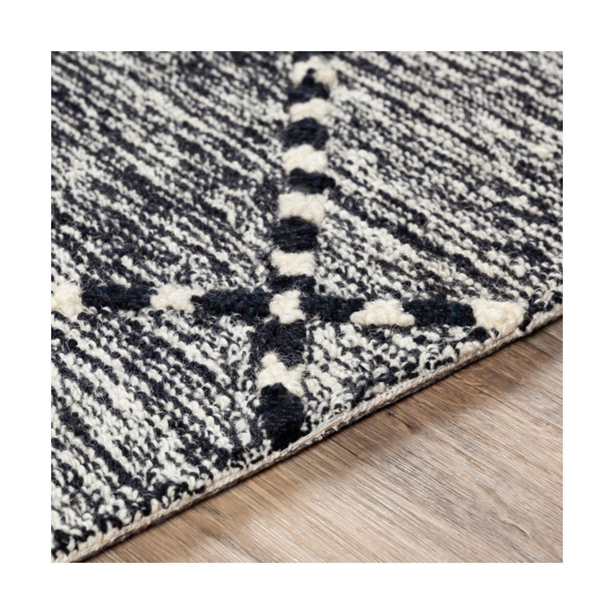 Zanafi Tassels 144 X 106 inch Black Rug in 9 X 12, Rectangle