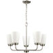 Winslow 5 Light 25 inch Brushed Nickel Chandelier Ceiling Light