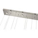 Canada LED 43 inch Chrome Chandelier Ceiling Light