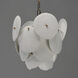 Isla 1 Light 12 inch Natural Aged Brass Single Pendant Ceiling Light in White