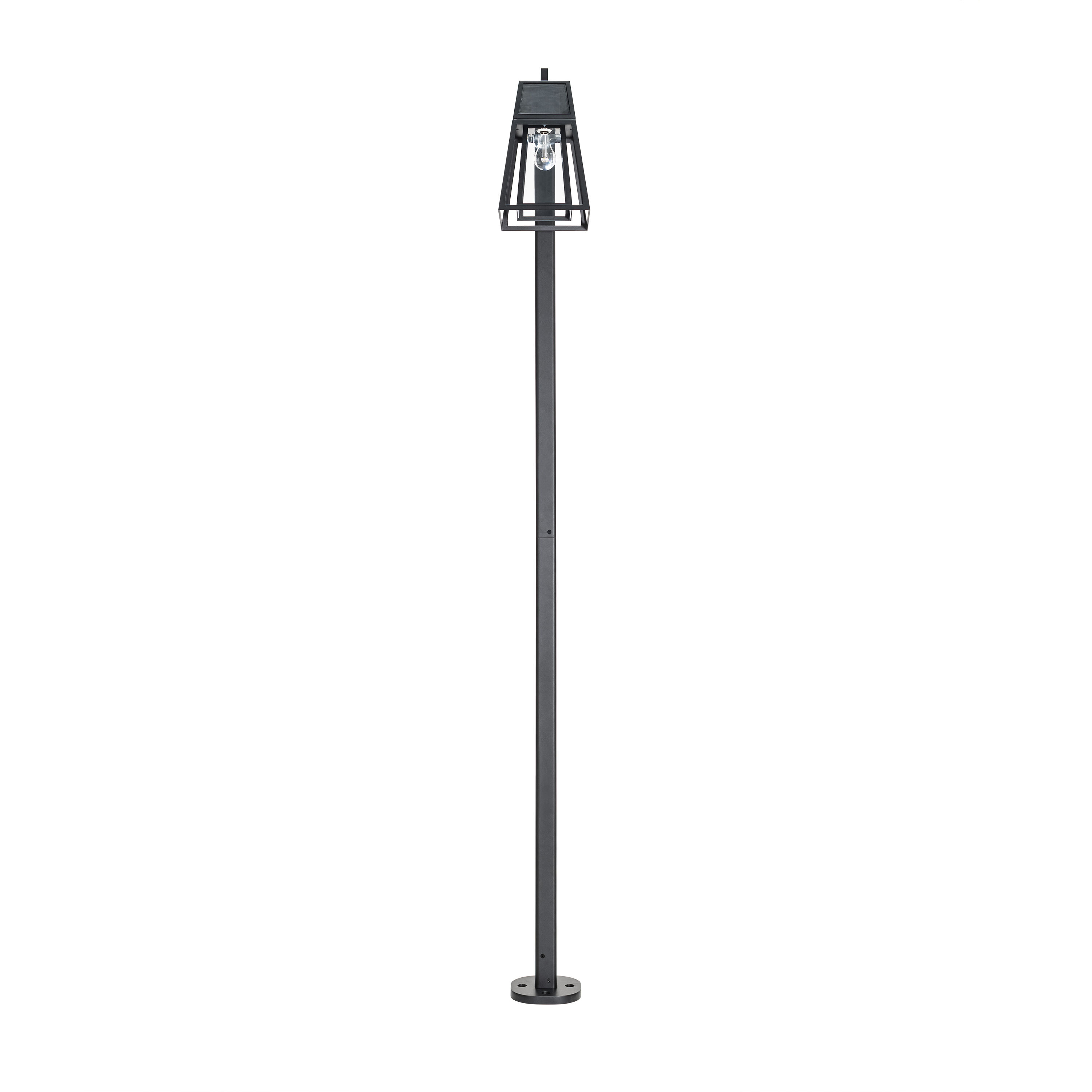 Aria 1 Light 98.38 inch Black Post Light, Solar