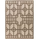 Alameda 132 X 96 inch Khaki, Dark Brown Rug