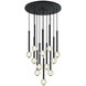 Windchimer LED 22 inch Matte Black Pendant Ceiling Light