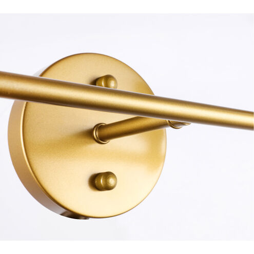 Gene 1 Light 14.7 inch Brass Wall sconce Wall Light, Left