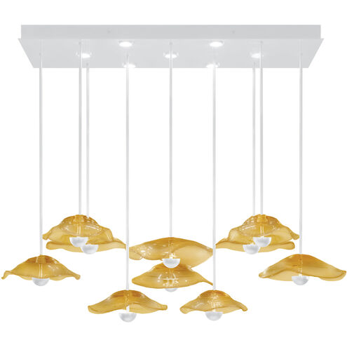 Embark 17 Light 61.75 inch White Pendant Ceiling Light