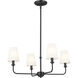 Pallas 4 Light 25 inch Black Chandelier Ceiling Light