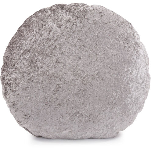 Amaron 18 inch Cement Crushed Velvet Pillow