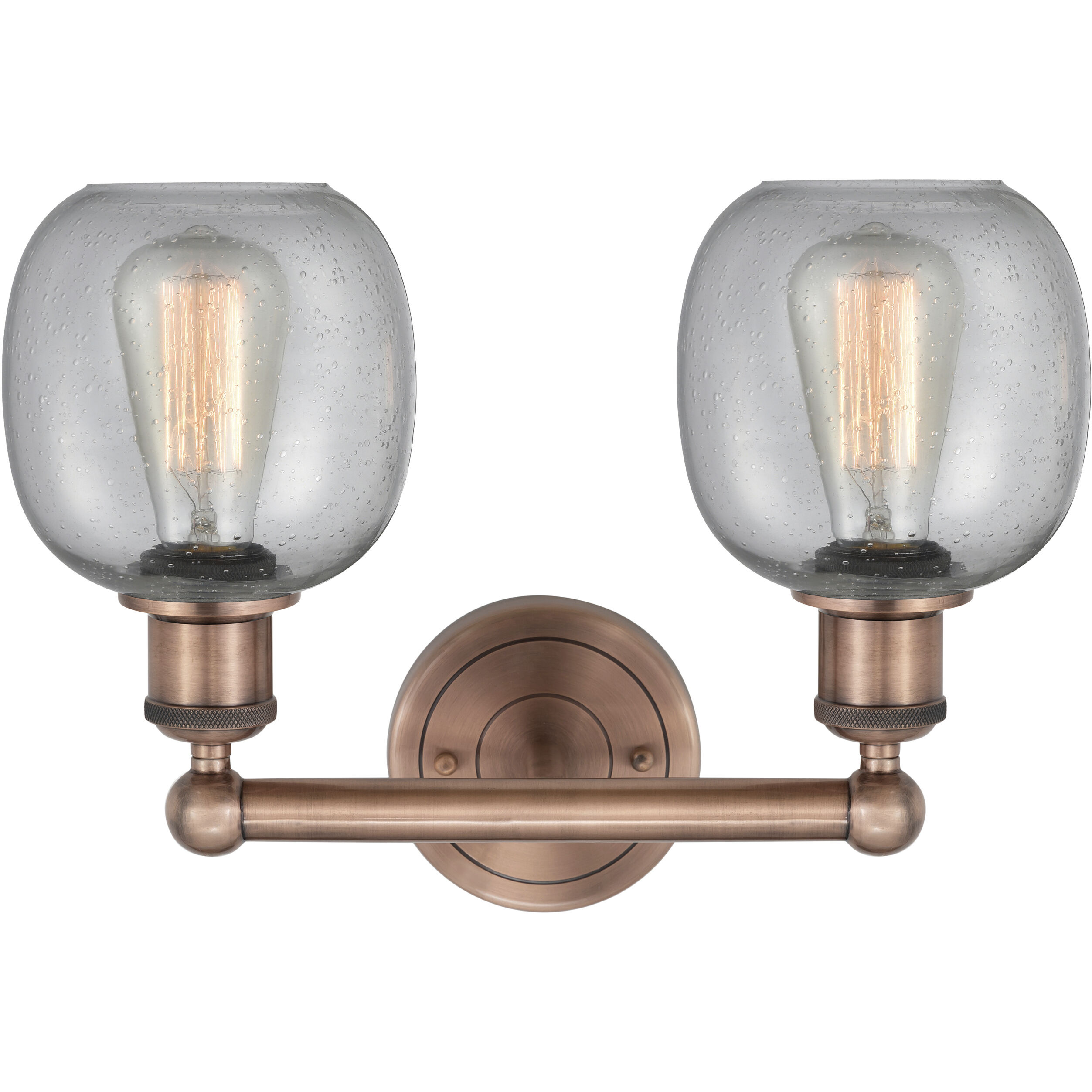 Belfast 2 Light 15 inch Antique Copper Bath Vanity Light Wall Light in Seedy